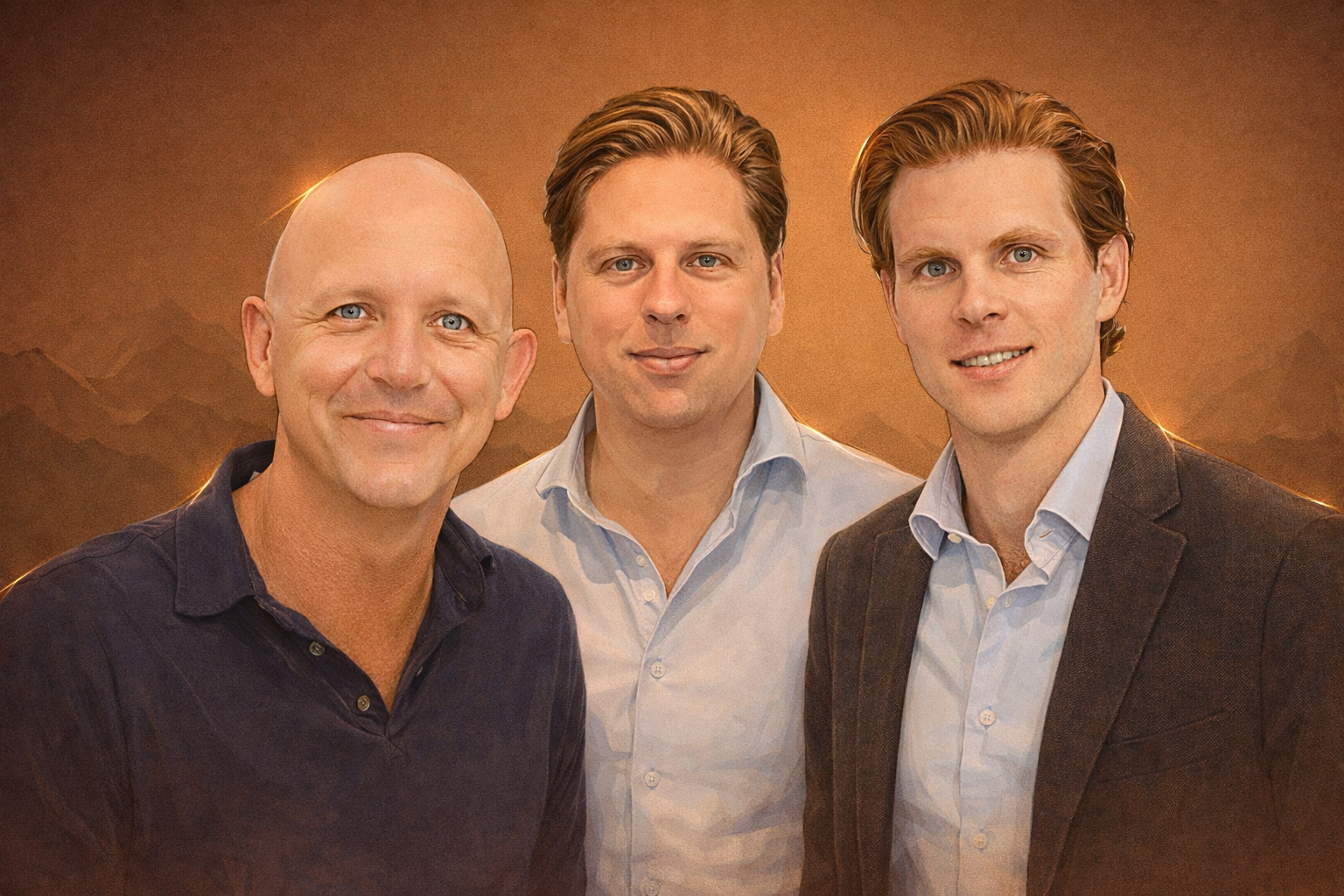 The three founders of Eiger Watches